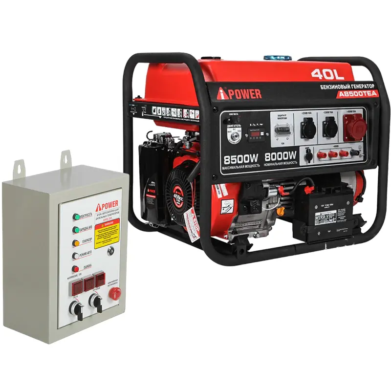 A-iPower A8500TEA бензиновый генератор с блоком АВР 400В/25А (8 pin) New 20115/29109
