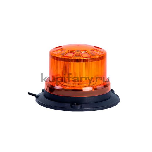 Проблесковый маяк 90 мм желтый 24 Ватт на магните в прикуриватель PM2210