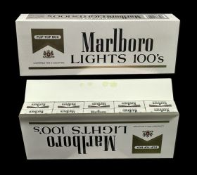 Сигареты блок 10шт - Marlboro Lights 100S  (с акцизом 1998 год). Made in USA. Редкие. 90е годы. Оригинал verified