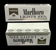 Сигареты блок 10шт - Marlboro Lights 100S  (с акцизом 1998 год). Made in USA. Редкие. 90е годы. Оригинал verified