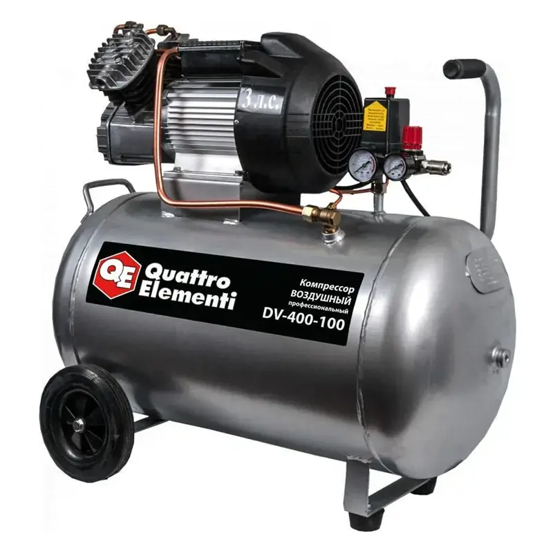 QUATTRO ELEMENTI DV-400-100 компрессор поршневой масляный 771-718