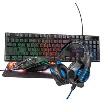 Игровой комплект Hoco DI54. Клавиатура ENG/RU, мышь, наушники с микрофоном