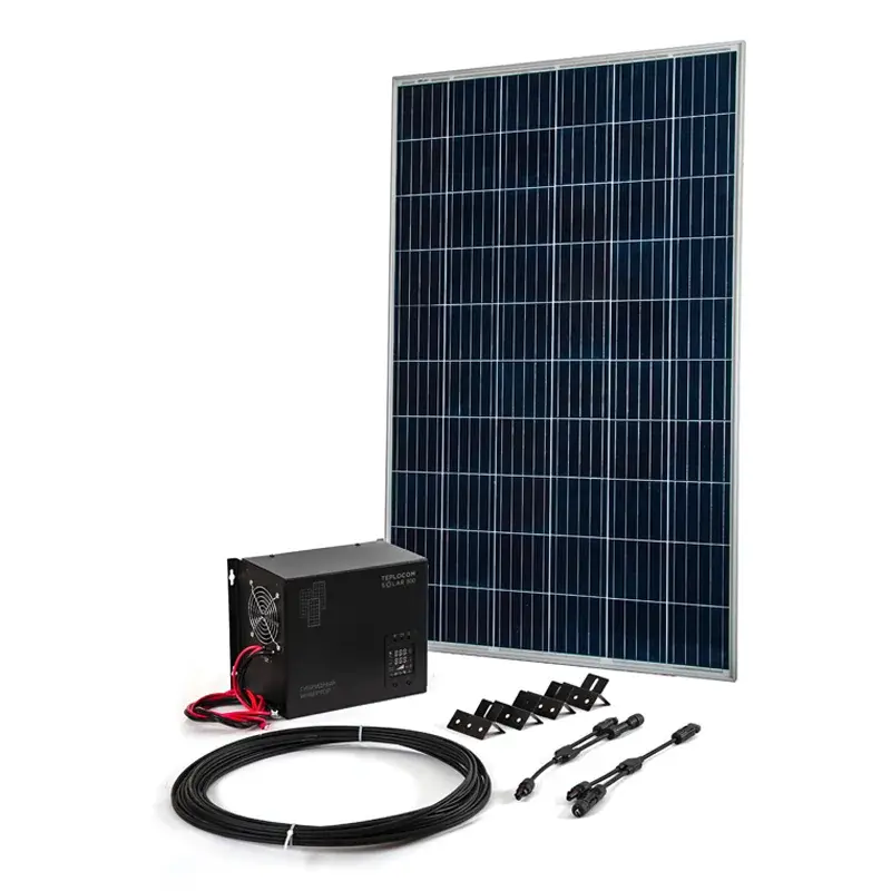 TEPLOCOM Solar-800, 250Вт источник бесперебойного питания и солнечная панель, 2410