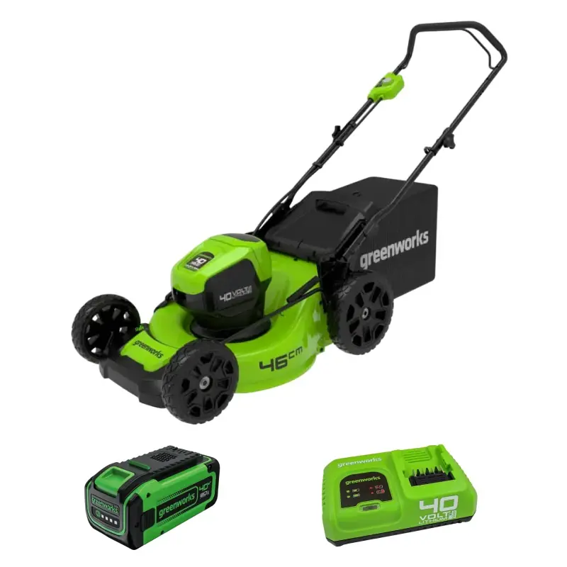 Аккумуляторная газонокосилка Greenworks GD40LM46HPK8 (1 x 8 Ач, Быстрое ЗУ) 2514407U8F