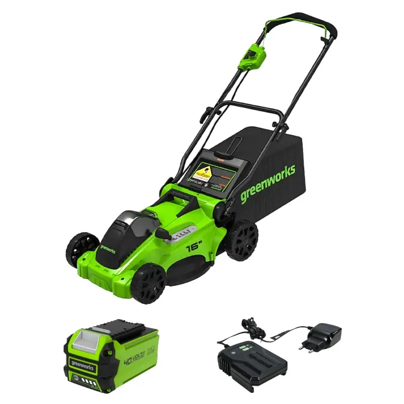 Аккумуляторная газонокосилка Greenworks GD40LM16XK2 (1 x 2 Ач, ЗУ) 2517907UA