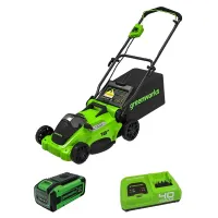 Аккумуляторная газонокосилка Greenworks GD40LM16XK8 (1 x 8 Ач, Быстрое ЗУ) 2517907U8F