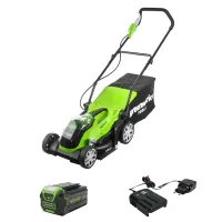 Аккумуляторная газонокосилка Greenworks G40LM35K5 (1 x 5 Ач, ЗУ) 2501907UG