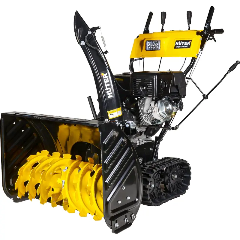 HUTER SGC 8100C снегоуборщик бензиновый 13 л.с. ковш 70 см, выброс 15 м, 6 вперед/2 назад 70/7/4