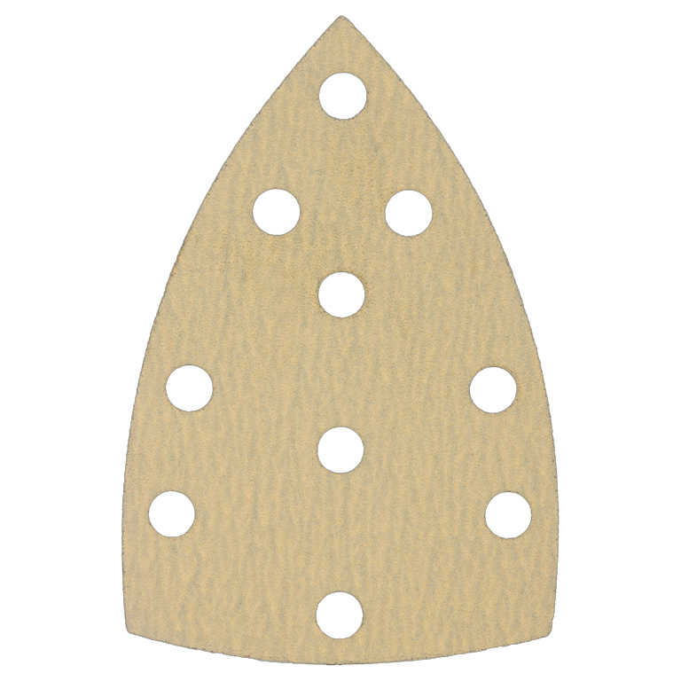 Hanko AP33M Yellow Paper Шлифовальные треугольники, 100х150мм., 10 отверстий, в упаковке 100шт.