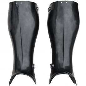 Наголенники пластиковые анатомические двухстворчатые (пара). Серия "Оникс"