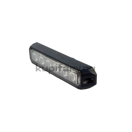 Светодиодная оранжевая фара-вспышка стробоскоп 6 диодов 130мм 12-24 вольт ST13786