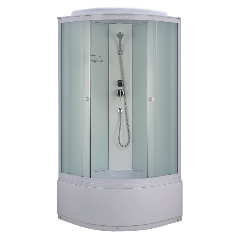 Душевая кабина Loranto 90х90, поддон 40 см, матовое стекло CS-888EDTM/W-90