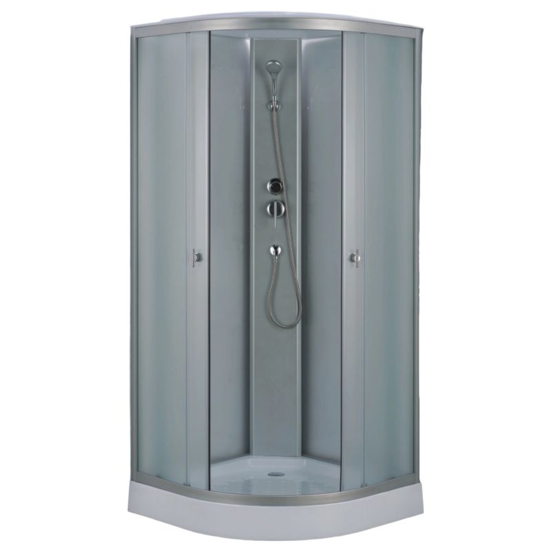 Душевая кабина Loranto 100х100, поддон 14 см, матовое стекло CS-981TM/W-100