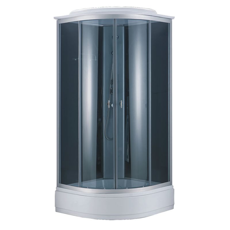 Душевая кабина Loranto 100х100, поддон 26 см, тонированное стекло CS-881EA26TM/B-100