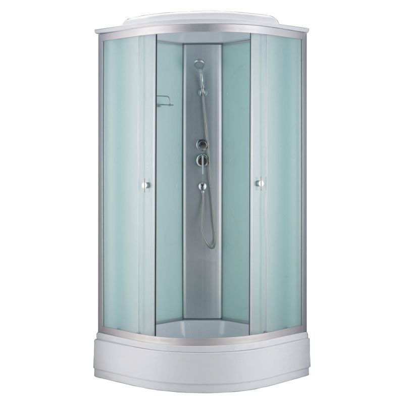 Душевая кабина Loranto 100х100, поддон 26 см, матовое стекло CS-881EB26TM/W-100