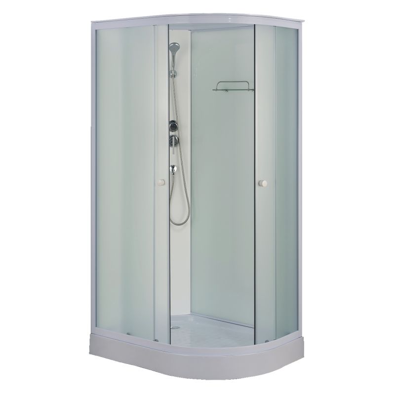 Душевая кабина Loranto 120х80 левосторонняя, поддон 14 см, матовое стекло CS-876ECTM/W-120