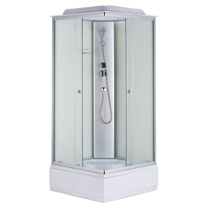 Душевая кабина Loranto 100х100, поддон 30 см, матовое стекло CS-990ETM/W-100