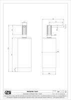 Дозатор Gessi Incastri Light Smoke 75437 настольный схема 2