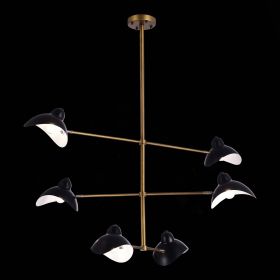 SL1801.303.06 Люстра потолочная ST-Luce Античная бронза/Черный E14 6*60W