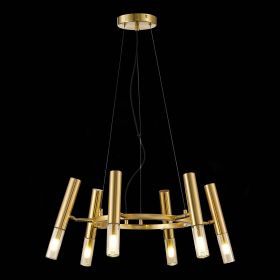 SL1236.203.06 Люстра подвесная ST-Luce Золотистый/Коньячный, Золотистый G9 LED 6*5W