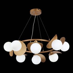 SLE220503-08 Светильник подвесной Золотистый/Белый G9 LED 8*5W