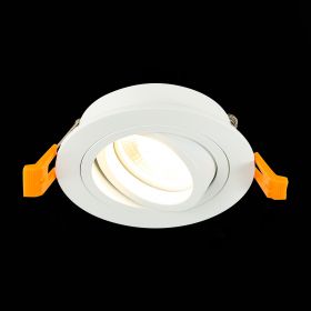 ST251.518.01 Св-к встр. Белый GU10 1*50W  IP20 L90xW90xH27 220V Без ламп