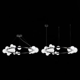 SL1165.403.24 Светильник подвесной ST-Luce Черный/Прозрачный G4 24*5W