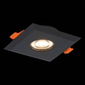 ST204.408.01 Св-к встр. Черный GU10 1*50W  L94xW94xH25 220V Без ламп