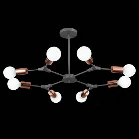 SLE106403-08 Светильник потолочный Серый, Розовое золото E27 8*60W