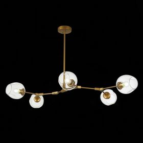 SLE154823-05 Светильник подвесной Золотистый/Прозрачный E27 5*40W