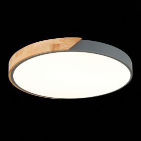 SLE200972-01 Светильник потолочный Серый, Светлое дерево/Белый LED 1*45W 3000K/4000K/6000K