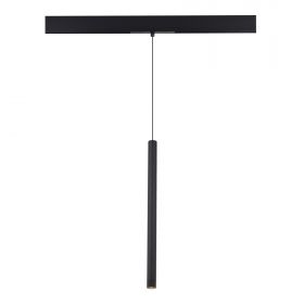 ST683.436.08 Магнитный трековый светильник Черный LED 1*8W 3000K 450Lm Ra90 24° IP20 D30xH500 48V