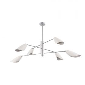 SLE1254-103-06 Светильник подвесной Серебристый/Белый E14 6*60W