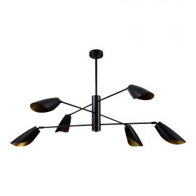 SLE1254-403-06 Светильник подвесной Черный/Черный E14 6*60W