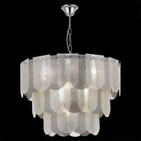 SLE1125-103-12 Светильник подвесной Хром/Прозрачно-Дымчатый E14 12*40W