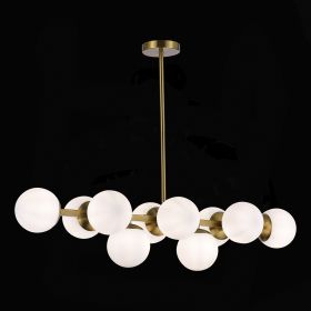 SLE1191-202-10 Светильник потолочный Золотистый/Белый E27 10*60W