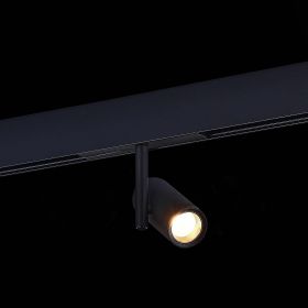 ST808.436.08 Магнитный трековый светильник Черный LED 1*8W 3000K 500Lm Ra>90 36° IP20 D42xH135 48VV