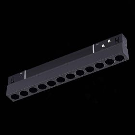 ST806.436.12 Магнитный трековый светильник Черный LED 1*12W 3000K 550Lm Ra>90 36° IP20 L220xW22xH44