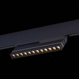 ST805.436.12 Магнитный трековый светильник Черный LED 1*12W 3000K 450Lm Ra>90 36° IP20 L220xW22xH117