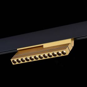 ST805.236.12 Магнитный трековый светильник Золотистый LED 1*12W 3000K 450Lm Ra>90 36° IP20 L220xW22x