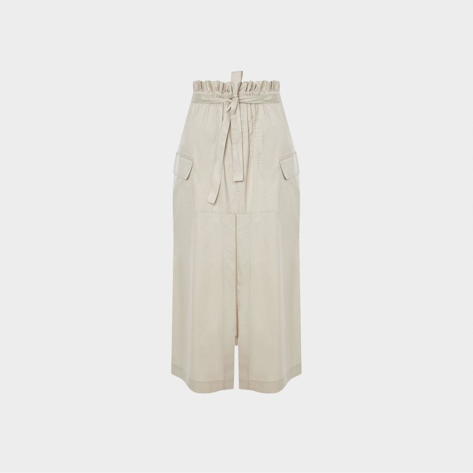 Серая юбка-карго из плотного хлопка paper