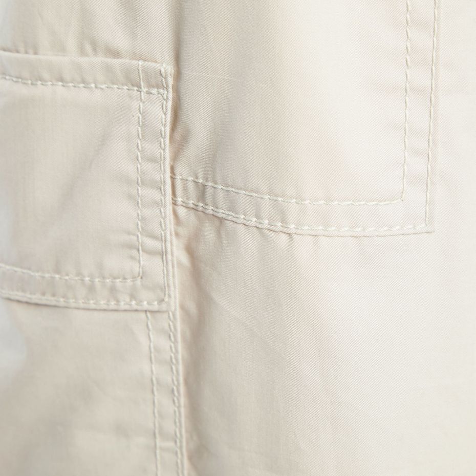 Серая юбка-карго из плотного хлопка paper