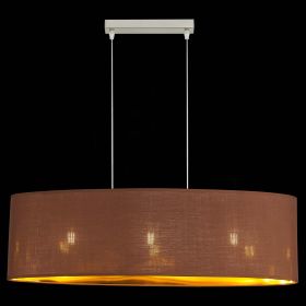 SLE300583-03 Светильник подвесной Никель/Золотистый, Коричневый E27 3*40W.