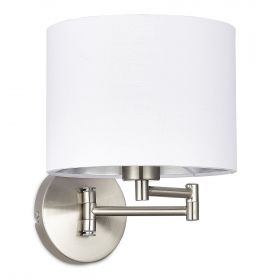 SLE300551-01 Светильник настенный Никель/Белый, Серебристый E27 1*40W.