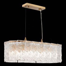 SLE283203-10 Светильник подвесной Золотистый/Прозрачный E27 10*40W.