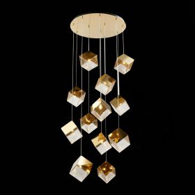 SL1182.203.12 Светильник подвесной ST-Luce Золотистый/Прозрачный, Золотистый G9 12*5W.