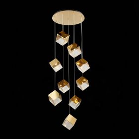 SL1182.203.09 Светильник подвесной ST-Luce Золотистый/Прозрачный, Золотистый G9 9*5W.