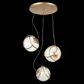 SL1181.313.03 Светильник подвесной ST-Luce Латунь/Латунь, Прозрачный E27 3*40W.