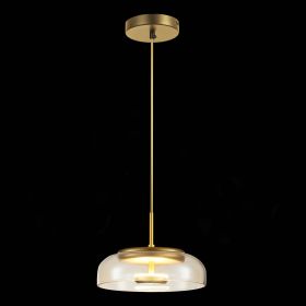 SL6002.203.01 Подвес ST-Luce Золотистый/Янтарный LED 1*7W 4000K.