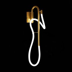 SL6102.301.16 Светильник настенный ST-Luce Латунь/Белый LED 1*16W 4000K.